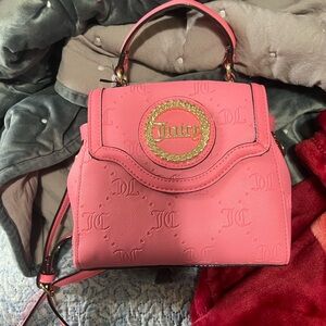 Juicy Couture Pink Mini Bag with Gold Accents